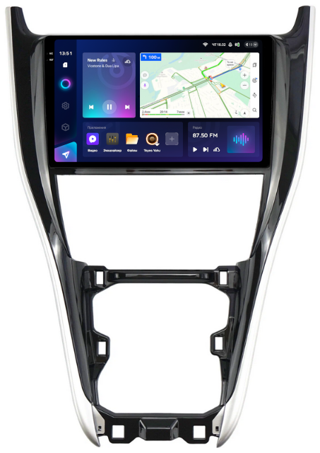 Магнитола для Toyota Harrier 3 2013-2020 - Teyes CC3-2K QLed Android 10, ТОП процессор, SIM-слот, CarPlay (CarPlay)