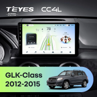 Штатная магнитола для Mercedes-Benz GLK-Class X204 (2012-2015) - Teyes CC4L на Android 14, 8-ядер, 6ГБ-64ГБ, SIM-слот