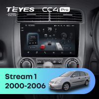 Штатная магнитола для Honda Stream 1 (2000-2006) (Экран 9,5") - Teyes CC4 Pro на Android 13, 8-ядер, 8ГБ-128ГБ, SIM-слот
