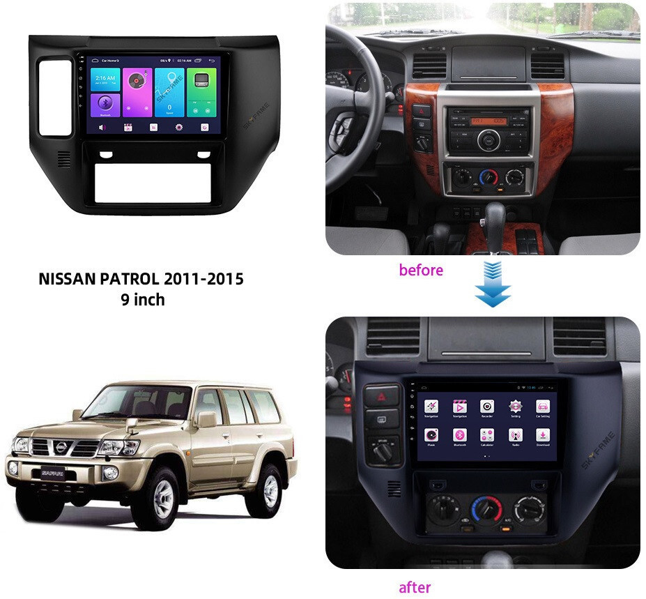 Магнитола для Nissan Patrol 2004-2010 - Carmedia SF-9270 QLed, Android 10/12, ТОП процессор, CarPlay, SIM-слот (CarPlay)