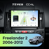 Штатная магнитола для Land Rover Freelander 2 (2006-2012) - Teyes CC4L на Android 14, 8-ядер, 6ГБ-64ГБ, SIM-слот