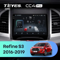 Штатная магнитола для JAC Refine S3 (2016-2019) (Экран 10,36") - Teyes CC4 Pro на Android 13, 8-ядер, 12ГБ-256ГБ, SIM-слот