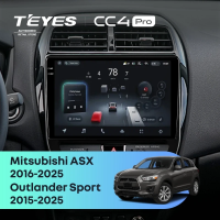 Штатная магнитола для Mitsubishi Outlander Sport (2015-2026) (Экран 10,36") - Teyes CC4 Pro на Android 13, 8-ядер, 12ГБ-256ГБ, SIM-слот