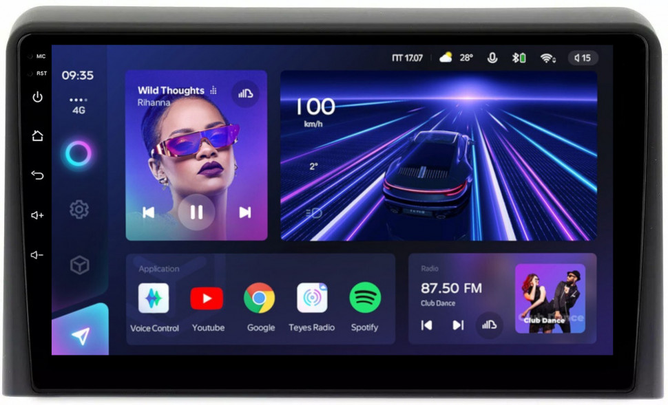 Магнитола для Hyundai Sonata 2017-2019 (LF) - Teyes CC3L Android 10, 8-ядер, 4ГБ+32ГБ, SIM-слот (CarPlay)