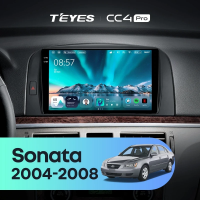 Штатная магнитола для Hyundai Sonata NF (2004-2008) (Экран 9,5") - Teyes CC4 Pro на Android 13, 8-ядер, 12ГБ-256ГБ, SIM-слот