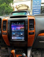 Магнитола для Lexus GX470, Toyota Land Cruiser Prado 120 - Carmedia ZF-1116H-GE вертикальный экран в стиле "Тесла" на Android 13, 8Гб+128Гб, CarPlay, 4G SIM-слот