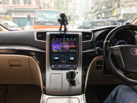 Магнитола для Toyota Alphard H20 2010-2014 (3-10 динамиков) - Carmedia ZF-1269L-GE вертикальным 13" монитором в стиле "Тесла" на Android 13, 8/128Гб, CarPlay, 4G SIM-слот