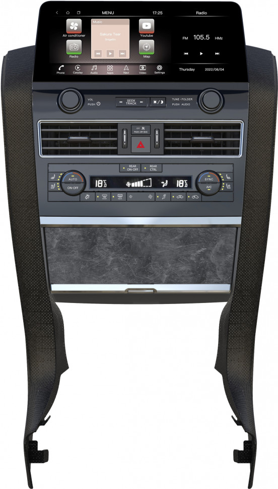 Магнитола с беспроводной зарядкой для Infiniti QX80 2013-2019, QX56 2010-2013, Nissan Patrol - Carmedia ZH-N1211 монитор 12.3", Android 12, 8Гб+128Гб, CarPlay, SIM-слот (CarPlay)