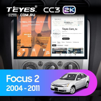 Штатная магнитола Teyes CC3 2K 4/64 Ford Focus 2 Mk 2 (2004-2011) F2 (13")