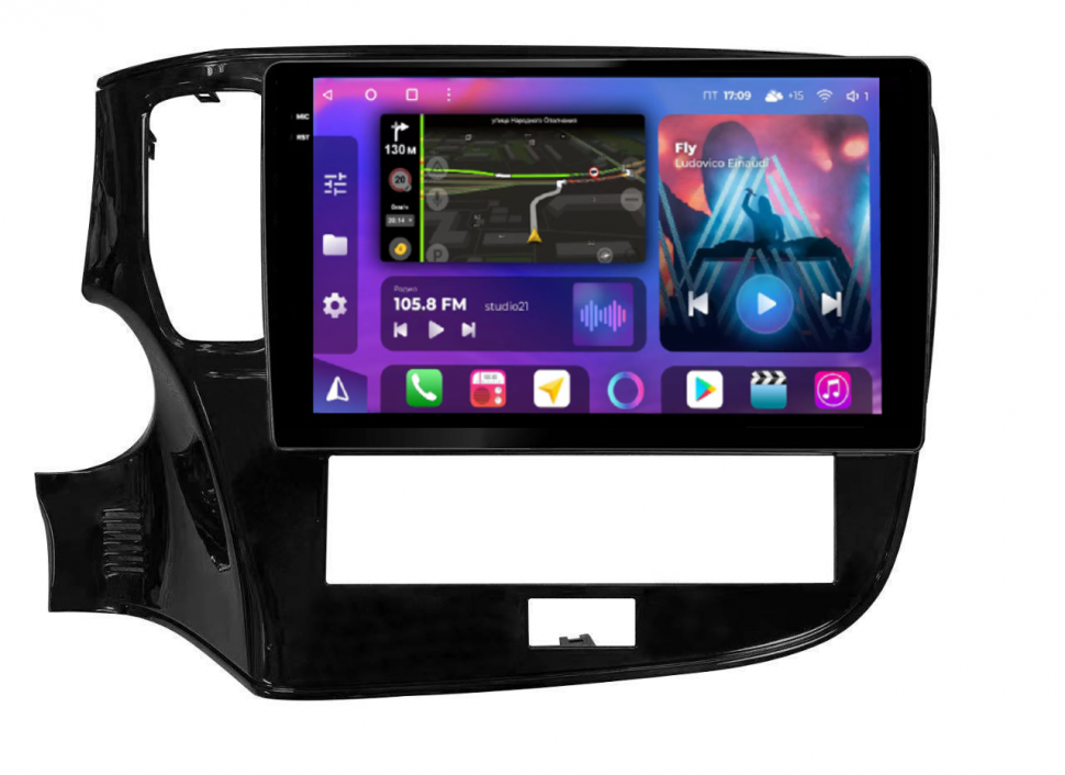 Штатная магнитола FarCar s400 2K для Mitsubishi Outlander на Android  (BX2005M) (CarPlay)