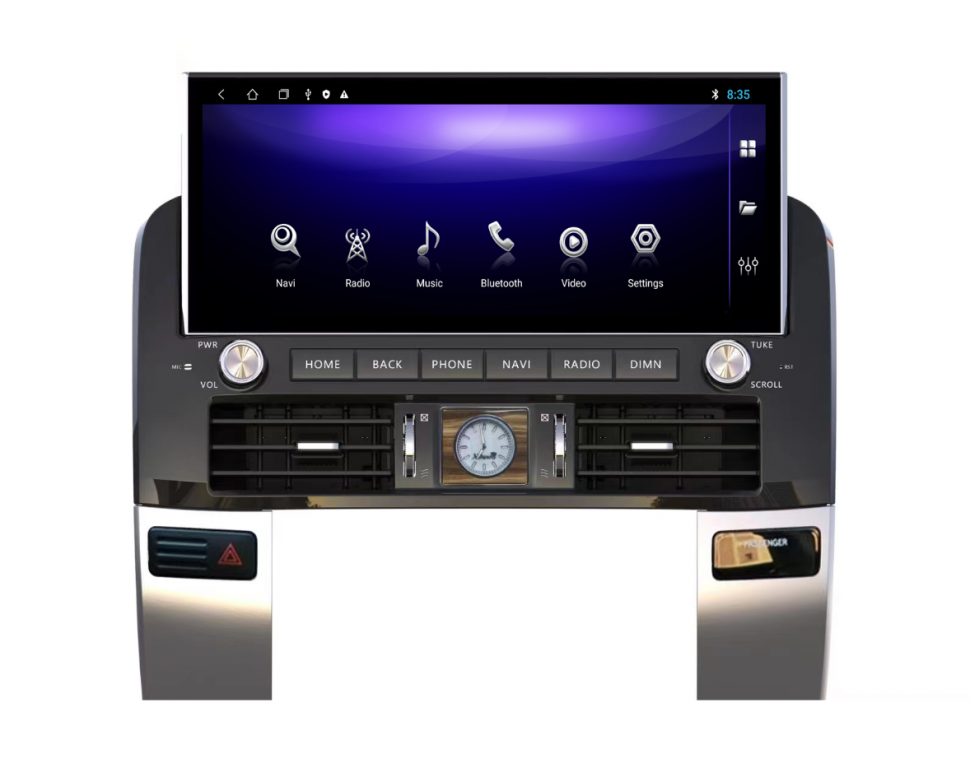 Магнитола для Lexus GX470, Toyota Land Cruiser Prado 120 - Carmedia ZH-T1214H монитор 12.3" на Android 12, 8Гб+128Гб, CarPlay, 4G SIM-слот
