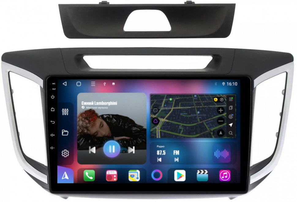 Магнитола для Hyundai Creta 2016-2021 - FarCar 407M Android 12, 8-ядер, QLED, Carplay, SIM-слот (CarPlay)