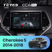 Штатная магнитола для Jeep Cherokee 5 KL (2014-2018) (Экран 10,36") - Teyes CC4 Pro на Android 13, 8-ядер, 12ГБ-256ГБ, SIM-слот