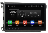 Магнитола для Honda Civic 9 2012-2013 - Carmedia KD-1056-P6 на Android 10, 6-Турбо ядер, 4ГБ-64ГБ (CarPlay)