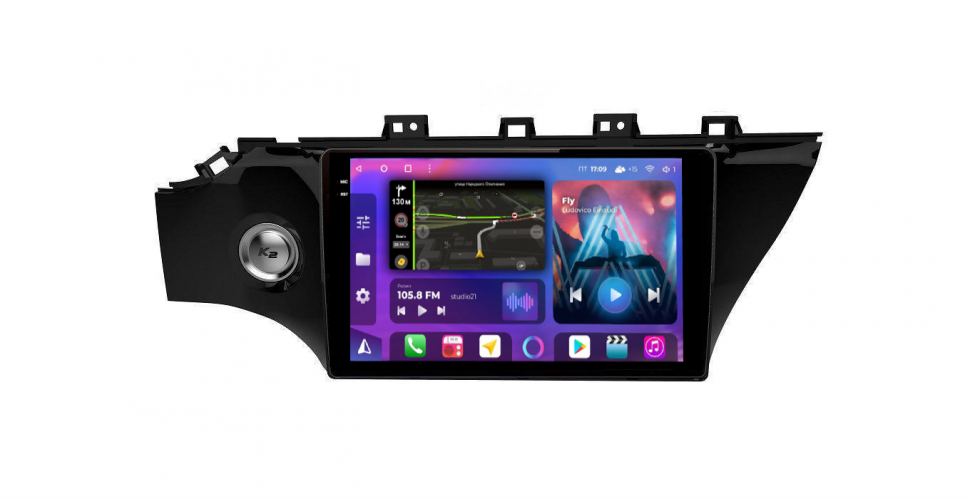 Штатная магнитола FarCar s400 2K 360 для KIA Rio на Android  (BX1160M 360) (CarPlay)