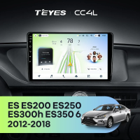 Штатная магнитола для Lexus ES ES200 ES250 ES300h ES350 XV60 VI (2012-2018) Тип-C - Teyes CC4L на Android 14, 8-ядер, 6ГБ-64ГБ, SIM-слот