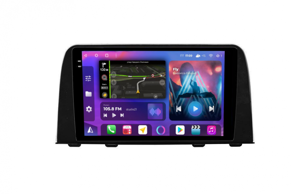 Штатная магнитола FarCar s400 2K для Honda CR-V на Android  (BX1011M) (CarPlay)
