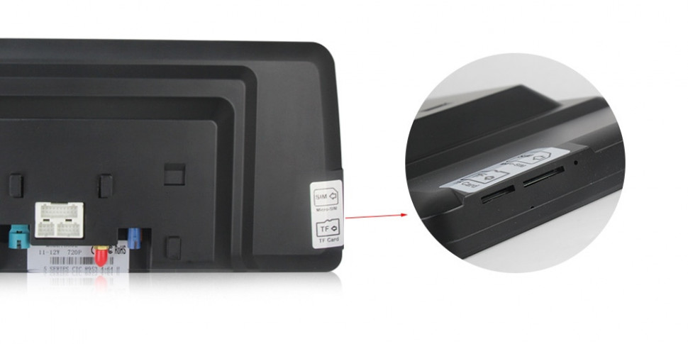 Магнитола для BMW 5 F10 / F11  2010-2013 CIC - Carmedia XN-B1008H монитор 12.3" на Android 10, 4Гб+64Гб, CarPlay, 4G SIM-слот