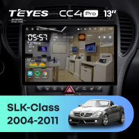 Штатная магнитола для Mercedes-Benz SLK-Class R171 (2004-2011) (Экран 13") - Teyes CC4 Pro на Android 13, 8-ядер, 8ГБ-128ГБ, SIM-слот