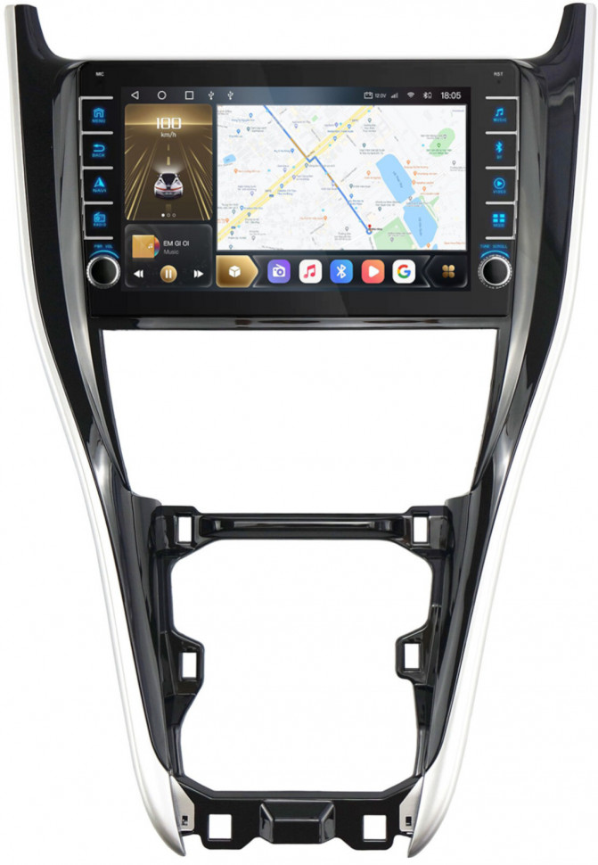Магнитола для Toyota Harrier 3 2013-2020 - Carmedia OL-1604 (крутилки) QLed, Android 10, ТОП процессор, CarPlay, SIM-слот (CarPlay)