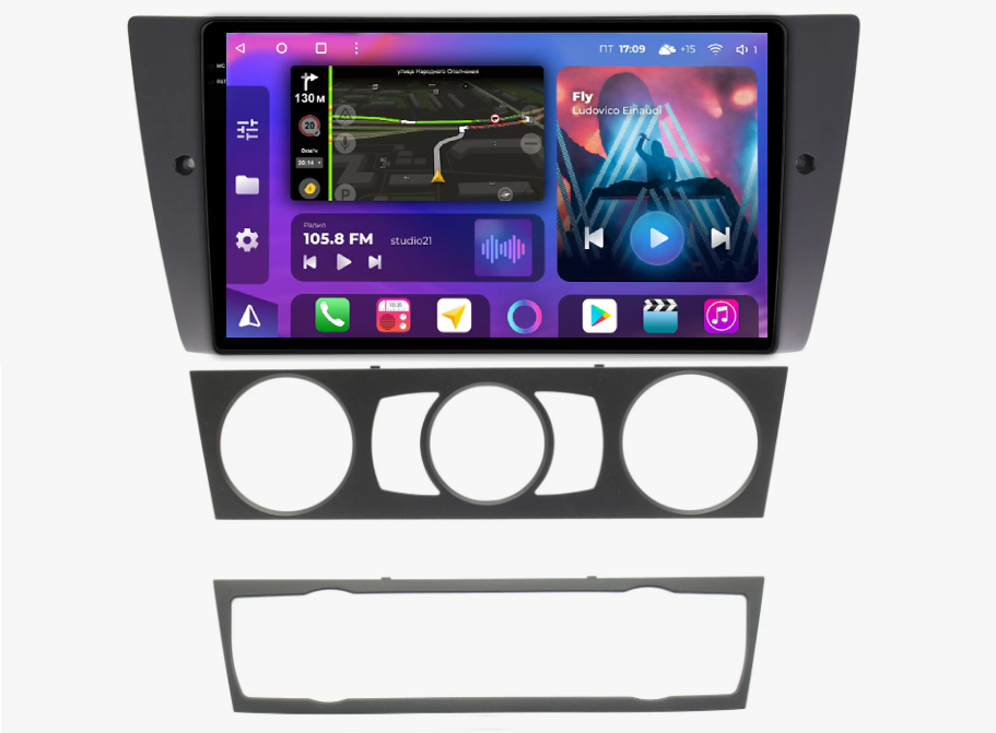 Штатная магнитола FarCar s400 2K 360 для BMW 3-Series E90, E91, E92, E93 на Android  (BX170M 360) (CarPlay)