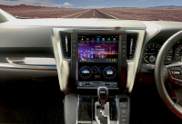 Магнитола для Toyota Alphard 30 2015-2019 (3-10 динамиков) - Carmedia ZF-1308L-GE вертикальный экран в стиле "Тесла" на Android 13, 8Гб+128Гб, 4G SIM-слот, CarPlay