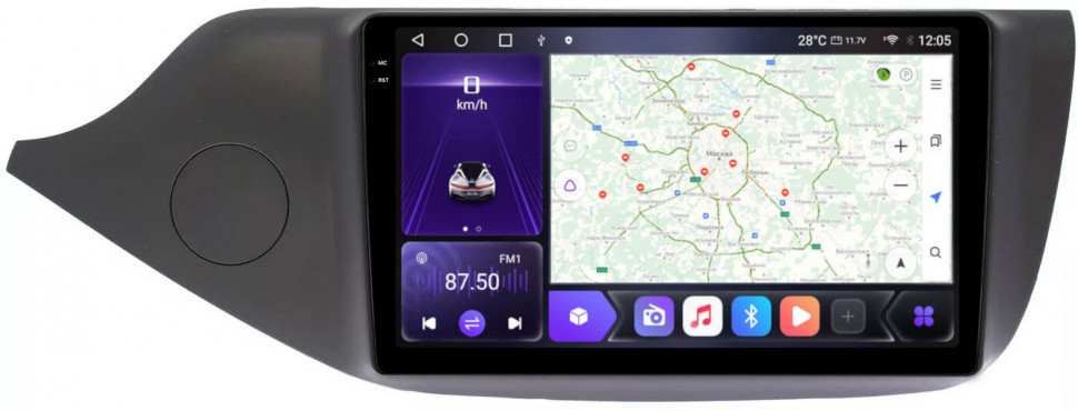Магнитола для KIA Ceed 2012-2018 - Carmedia OL-9781 QLed+2K, Android 12, ТОП процессор, CarPlay, SIM-слот (CarPlay)