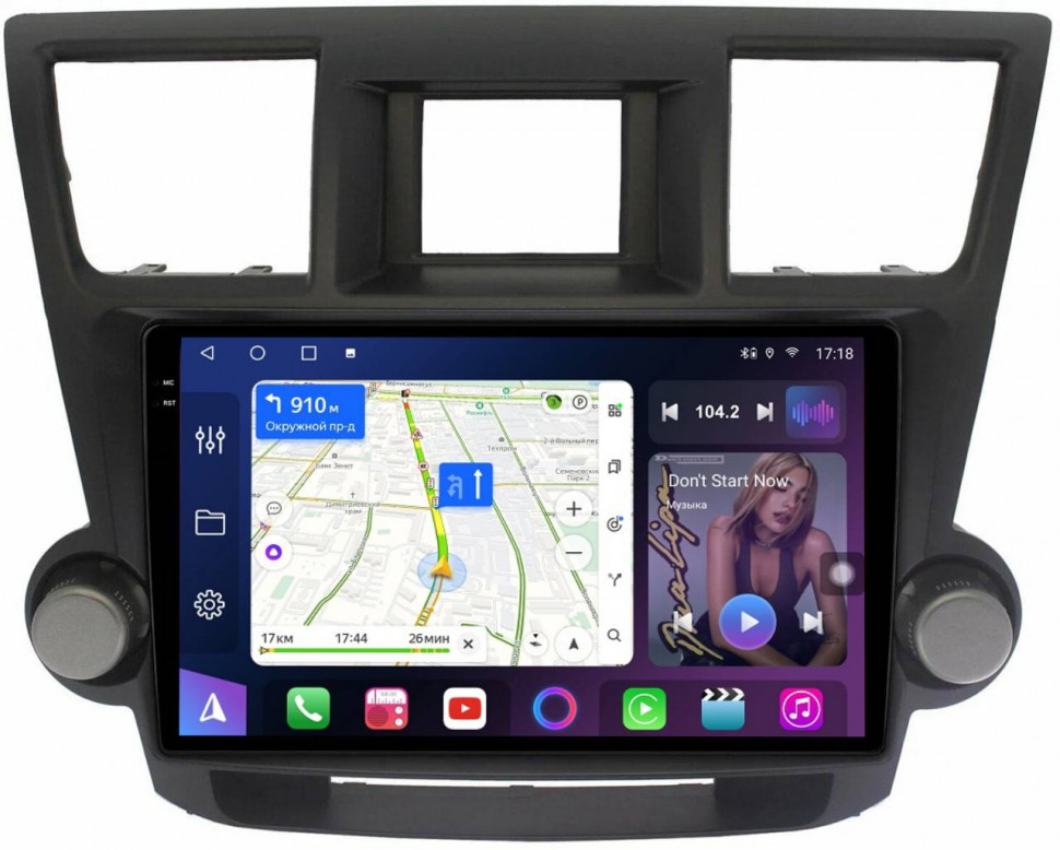 Штатная магнитола FarCar s500 Plus 2K для Toyota Highlander на Android (GX035M)