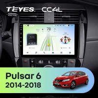 Штатная магнитола для Nissan Pulsar 6 NB17 (2014-2018) - Teyes CC4L на Android 14, 8-ядер, 6ГБ-64ГБ, SIM-слот