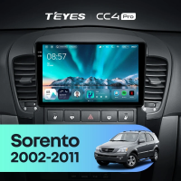 Штатная магнитола для Kia Sorento BL (2002-2011) (Экран 9,5") - Teyes CC4 Pro на Android 13, 8-ядер, 12ГБ-256ГБ, SIM-слот