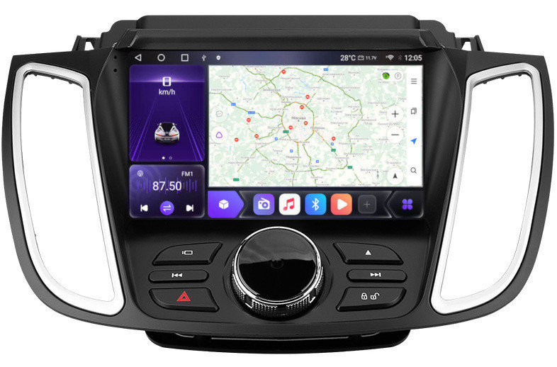 Магнитола для Ford Kuga 2011-2019 (High) - Carmedia OL-9203-2 Android 10, 8-ядер, SIM-слот (CarPlay)