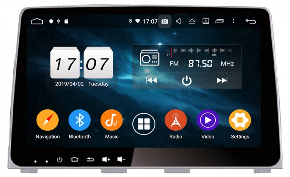 Магнитола для Hyundai Sonata 2017-2019 (LF) - Carmedia KD-9637-P5-4G на Android 10, 8-ЯДЕР, 4ГБ-32ГБ (CarPlay)