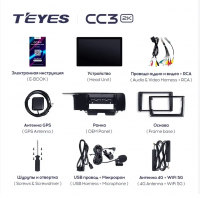 Штатная магнитола Teyes CC3 2K 6/128 Kia Sorento 4 MQ4 (2020-2024) (11")