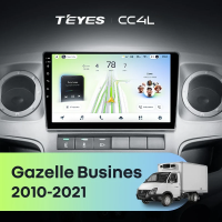 Штатная магнитола для GAZ Gazelle Busines (2010-2021) F2 - Teyes CC4L на Android 14, 8-ядер, 6ГБ-64ГБ, SIM-слот
