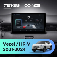 Штатная магнитола для Honda HR-V RV RZ / Vezel (2021-2024) (Экран 10,36") - Teyes CC4 Pro на Android 13, 8-ядер, 8ГБ-128ГБ, SIM-слот