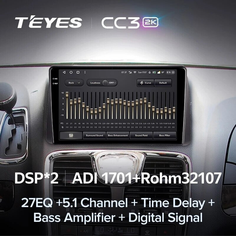 Штатная магнитола Teyes CC3 2K 6/128 Chrysler Grand Voyager 5 (2011-2015)