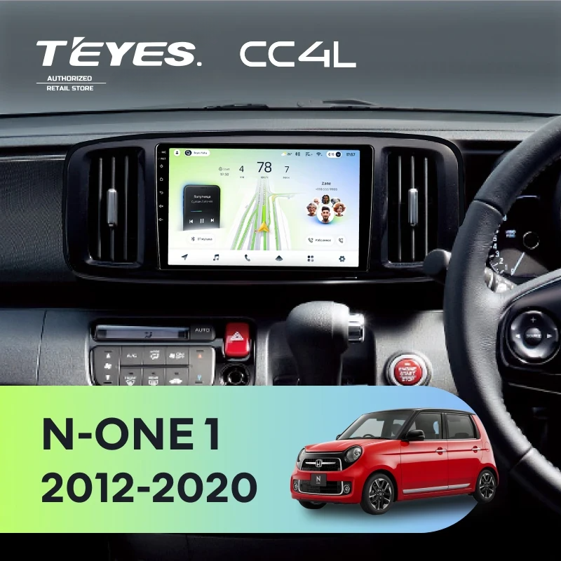 Штатная магнитола для Honda N-ONE 1 (2012-2020) - Teyes CC4L на Android 14, 8-ядер, 6ГБ-64ГБ, SIM-слот