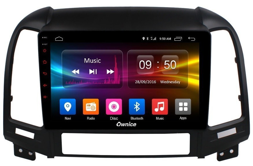 Магнитола для Hyundai Santa Fe 2006-2012 - Carmedia OL-9717 Android 10, 8-ядер, SIM-слот (CarPlay)