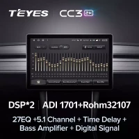 Магнитола для Toyota Corolla 2013-2016 - Teyes CC3-2K монитор 13", QLED+2K, Android 10, ТОП процессор, 4G SIM-слот, CarPlay (CarPlay)